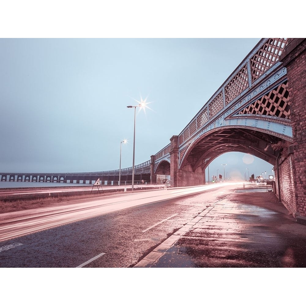 Strip Lights on road of Dundee Scotland FTBR 1857 Poster Print by Assaf Frank Image 1