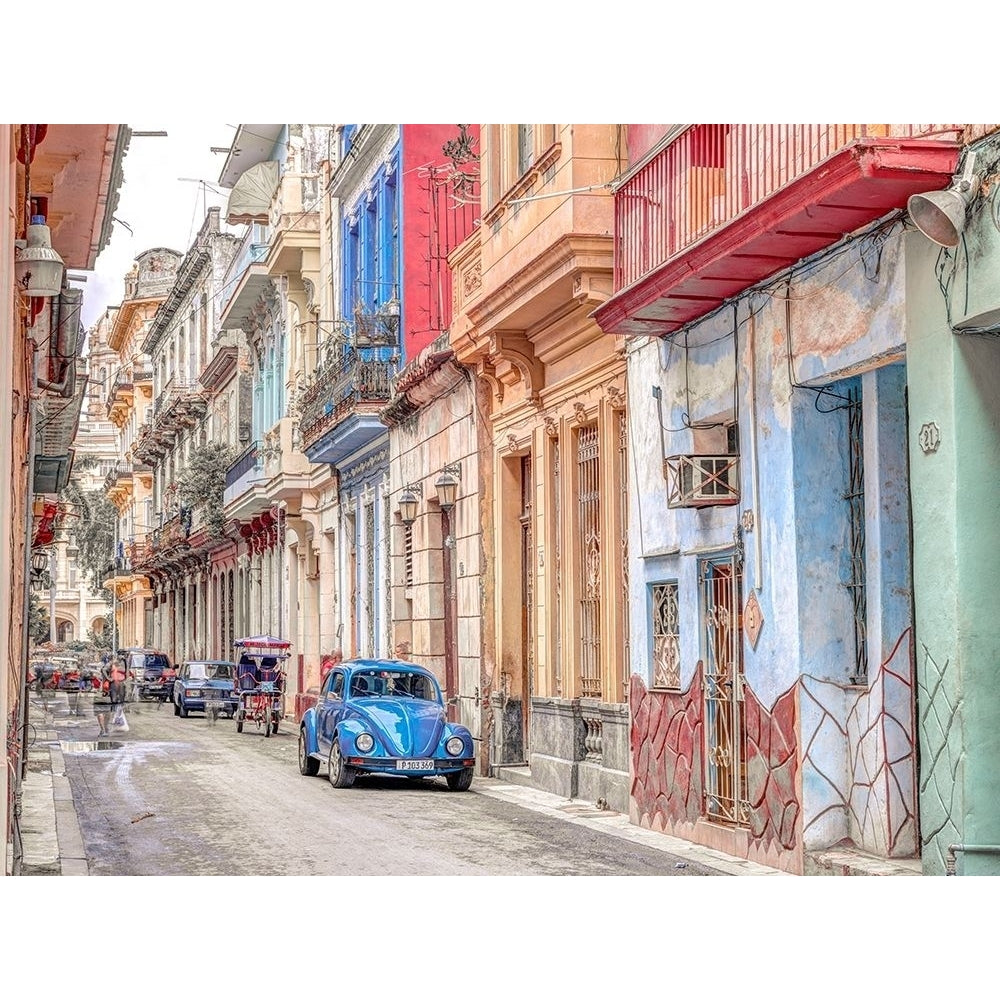 Vintage car on street of Havana Cuba Poster Print by Assaf Frank Image 1