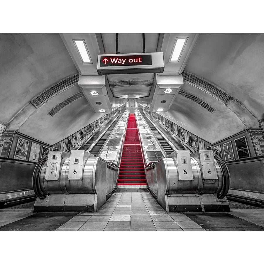 Escalators-London Underground Poster Print by Assaf Frank AF20190826028XC01P2 Image 1