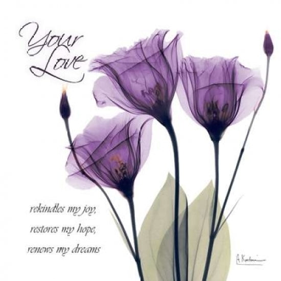 Your Love - Purple Tulip Poster Print by Albert Koetsier Image 1