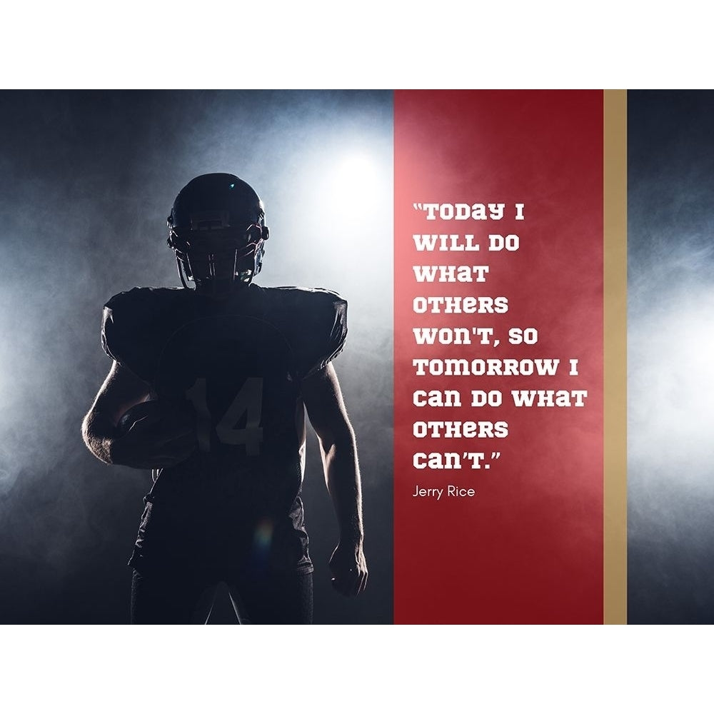 Jerry Rice Quote: Today I Will Do by ArtsyQuotes Image 1