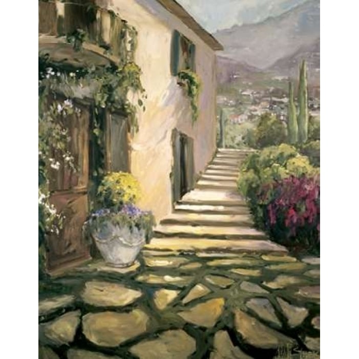 Sunlit Villa II Poster Print by Allayn Stevens Image 1