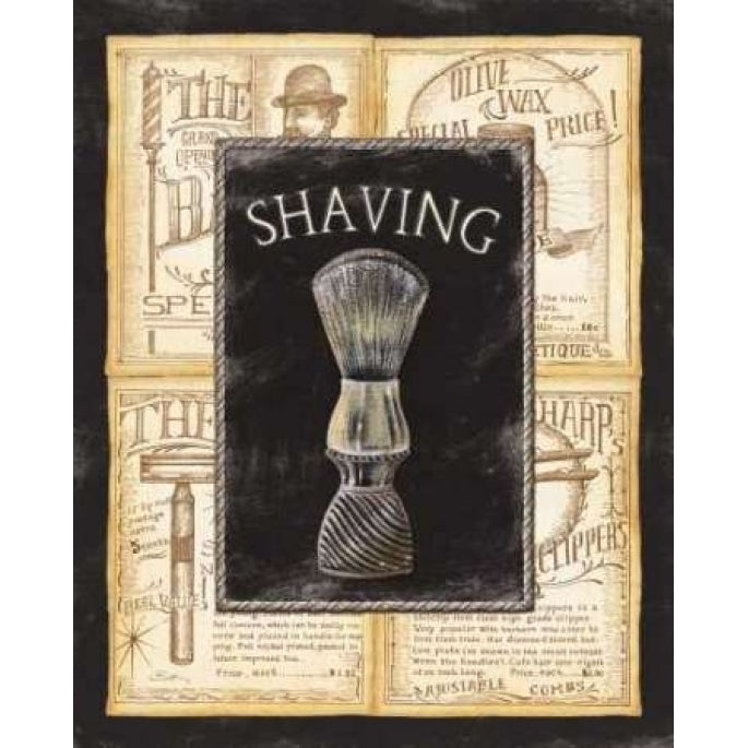 Grooming Shaving Poster Print by Charlene Audrey Image 1