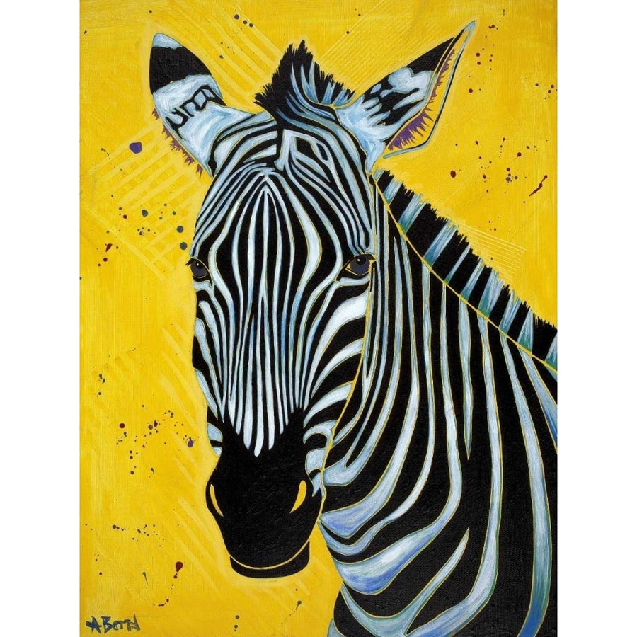 Zebra Poster Print by Angela Bond Image 1