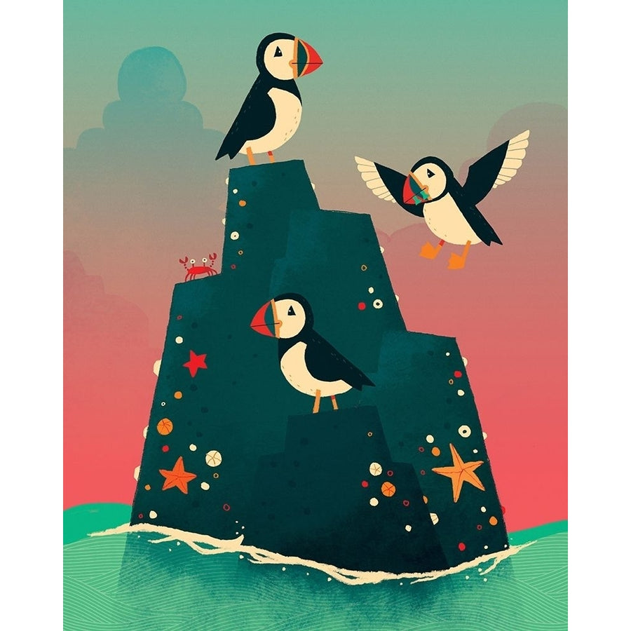 Puffin Rock Poster Print by Michael Buxton Image 1