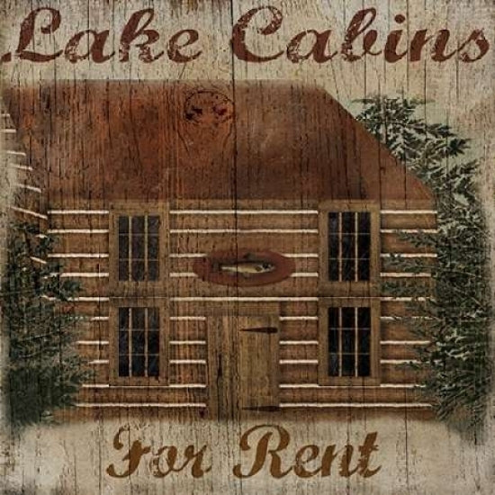 Lake Cabin Poster Print by Beth Albert Image 1