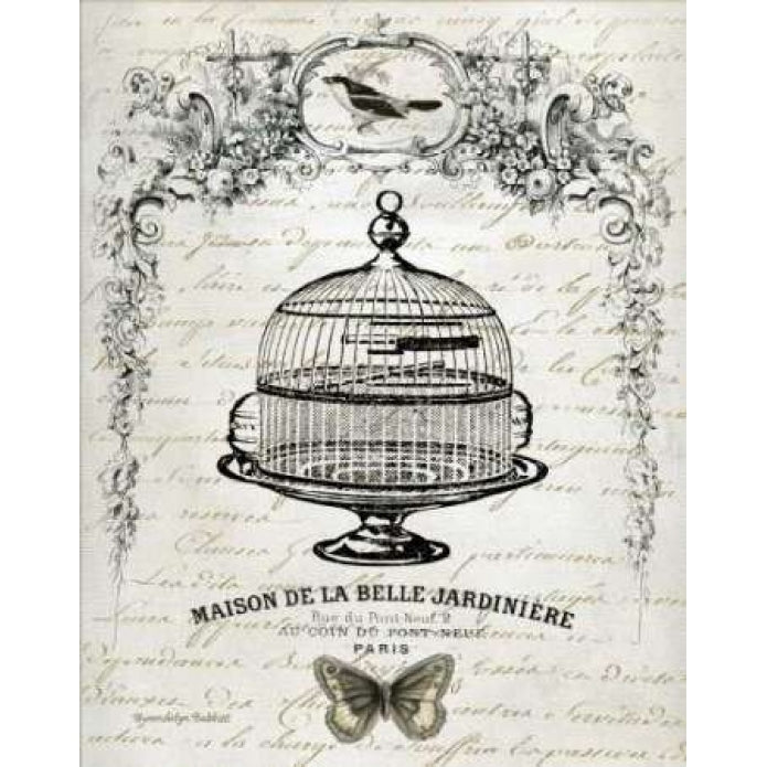 French Birdcage I Poster Print by Gwendolyn Babbit Image 2