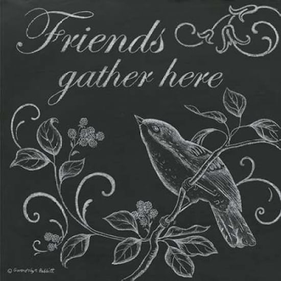 Bird Friends Poster Print by Gwendolyn Babbitt Image 1