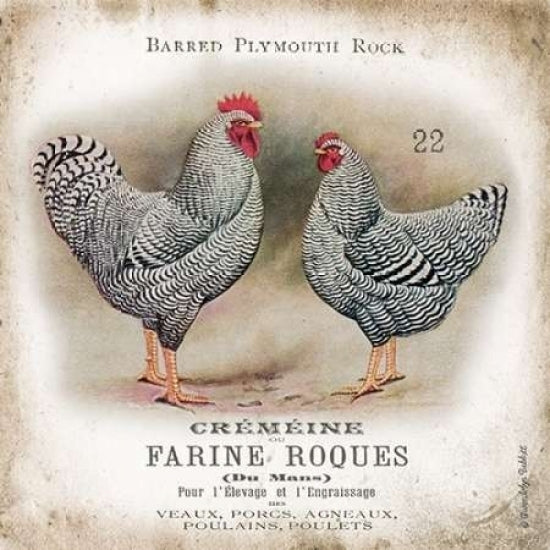 Chicken Pair II Poster Print by Gwendolyn Babbitt Image 1