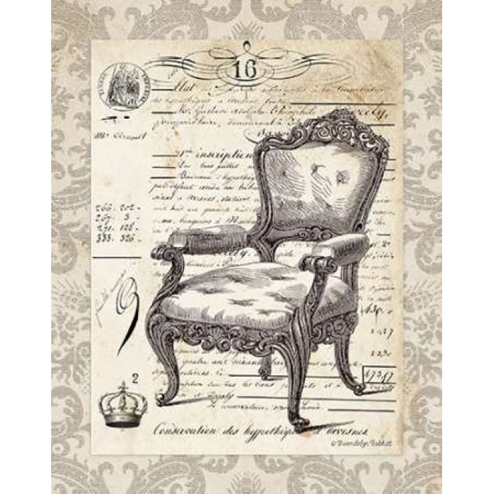 French Chair II Poster Print by Gwendolyn Babbitt Image 1