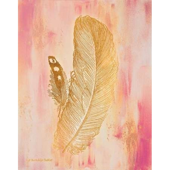 Gold on Pink II Poster Print by Gwendolyn Babbitt Image 1