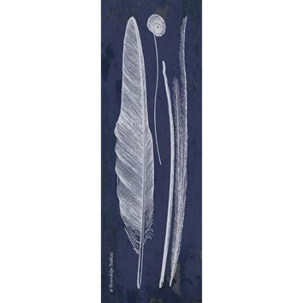 Indigo Feathers III Poster Print by Gwendolyn Babbitt Image 2