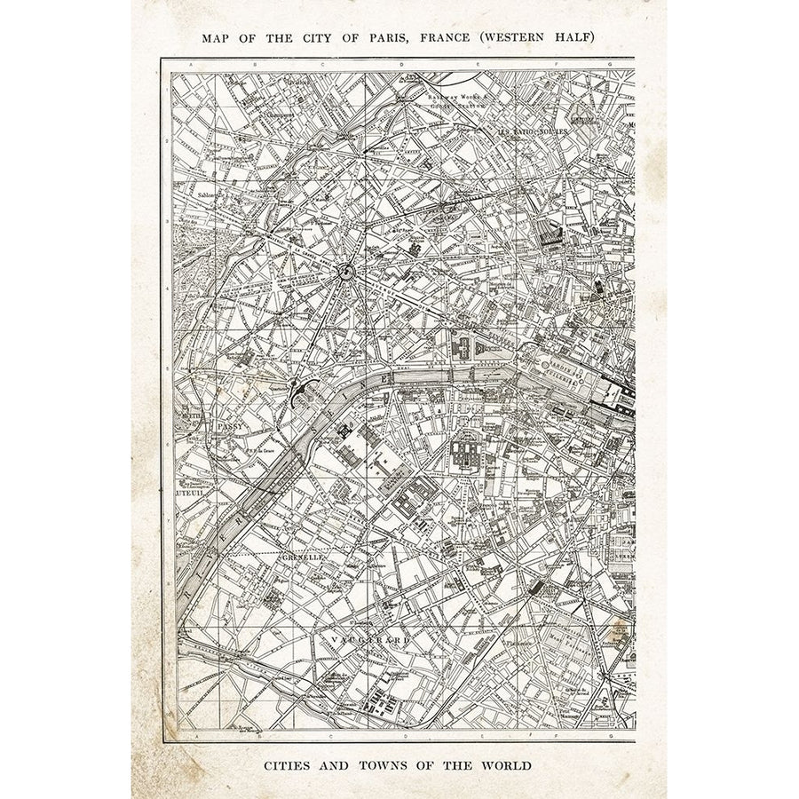 Paris Map I Poster Print by Gwendolyn Babbitt Image 1