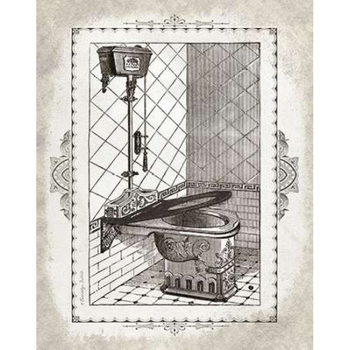 Victorian Toilet I Poster Print by Gwendolyn Babbitt Image 1