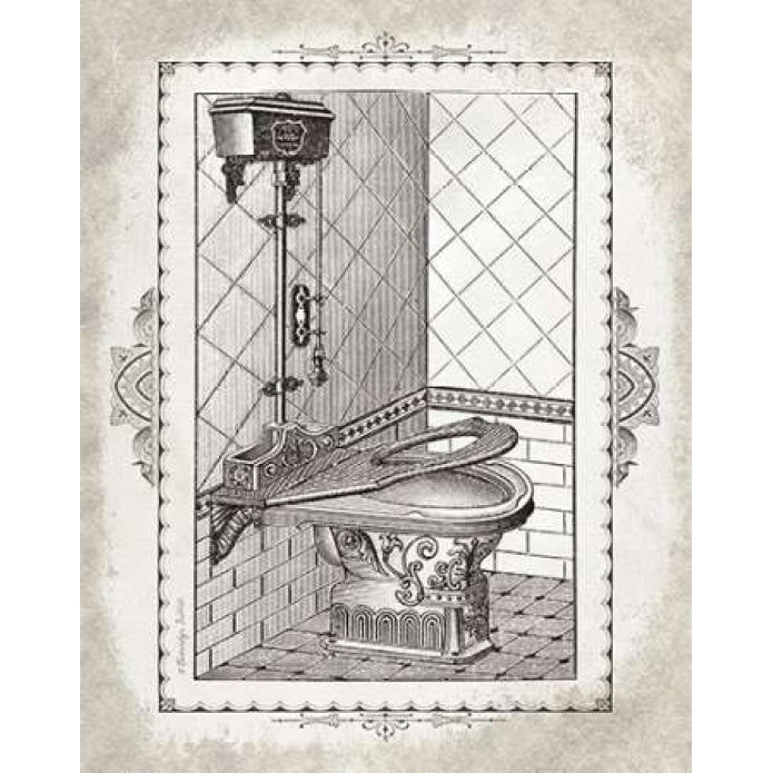 Victorian Toilet II Poster Print by Gwendolyn Babbitt Image 2