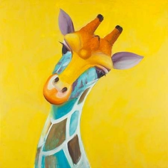 Colorful Giraffe Poster Print by Atelier B Art Studio Image 2