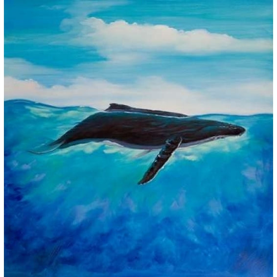 Blue Whale Poster Print by Atelier B Art Studio Image 1