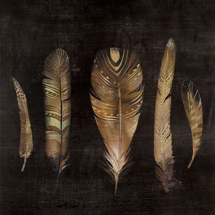 BROWN FEATHER SET Poster Print by Atelier B Art Studio Atelier B Art Studio Image 1