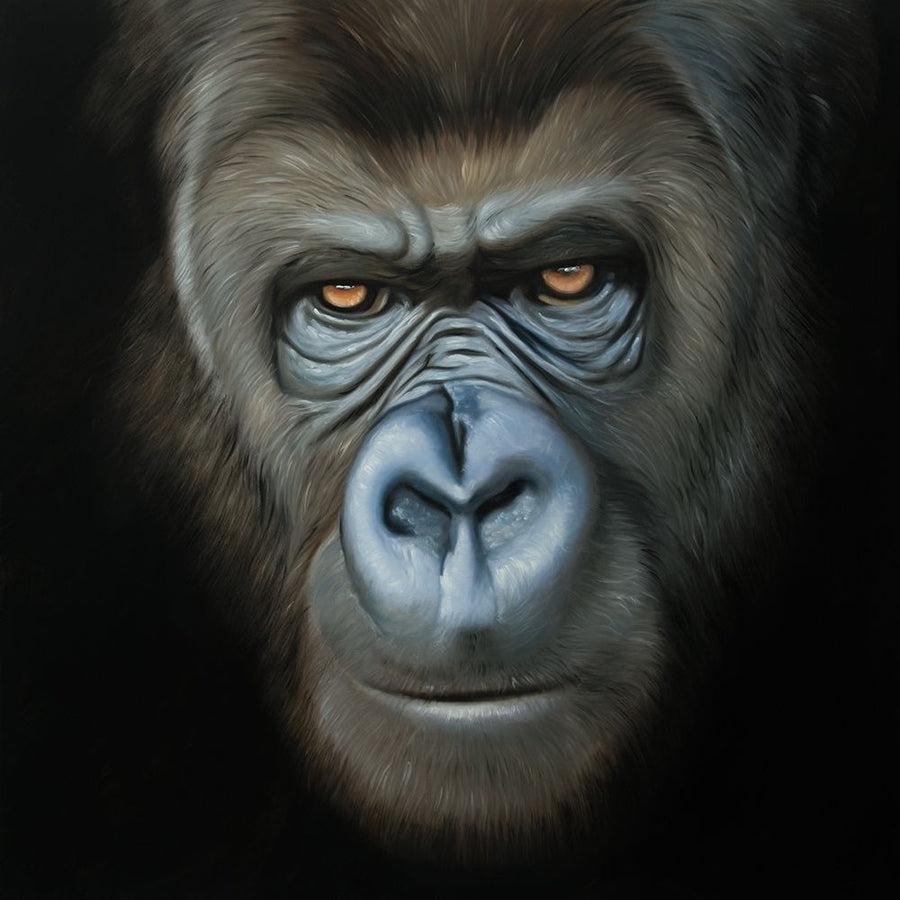 GORILLA FACE Poster Print by Atelier B Art Studio Image 1