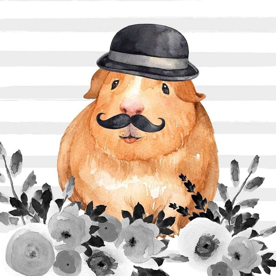 GUINEA PIG DETECTIVE Poster Print by Atelier B Art Studio Image 1