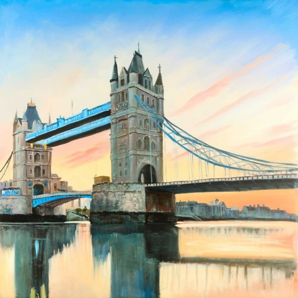 Sunset on the London Bridge Poster Print by Atelier B Art Studio Image 2