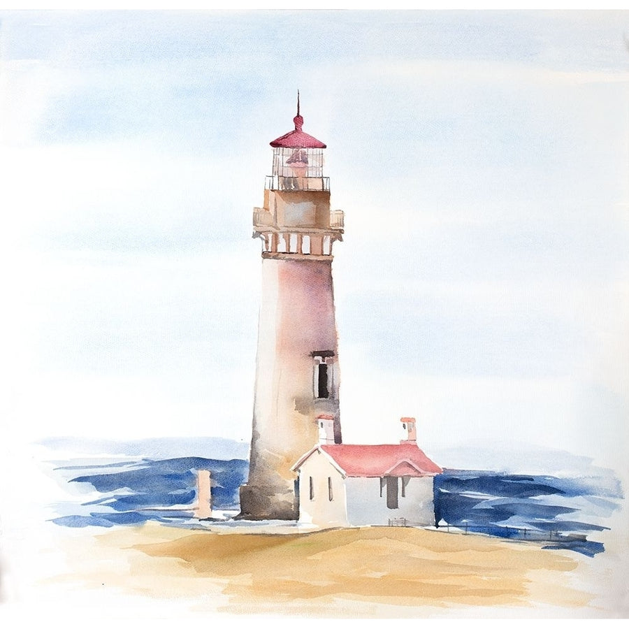 Oregons Yaquina Head Lighthouse Poster Print by Atelier B Art Studio Image 1