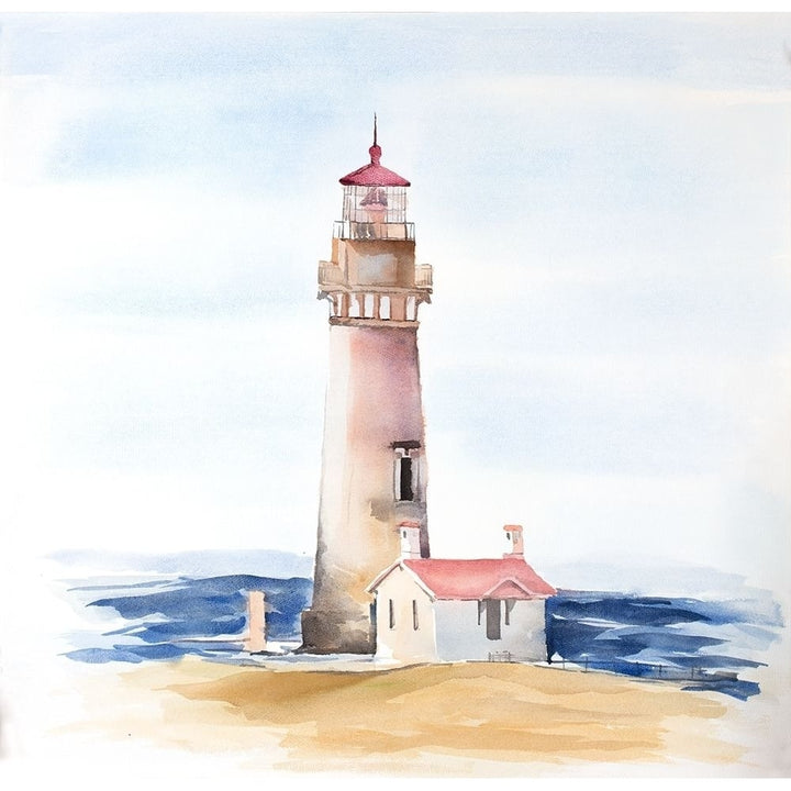 Oregons Yaquina Head Lighthouse Poster Print by Atelier B Art Studio Image 1