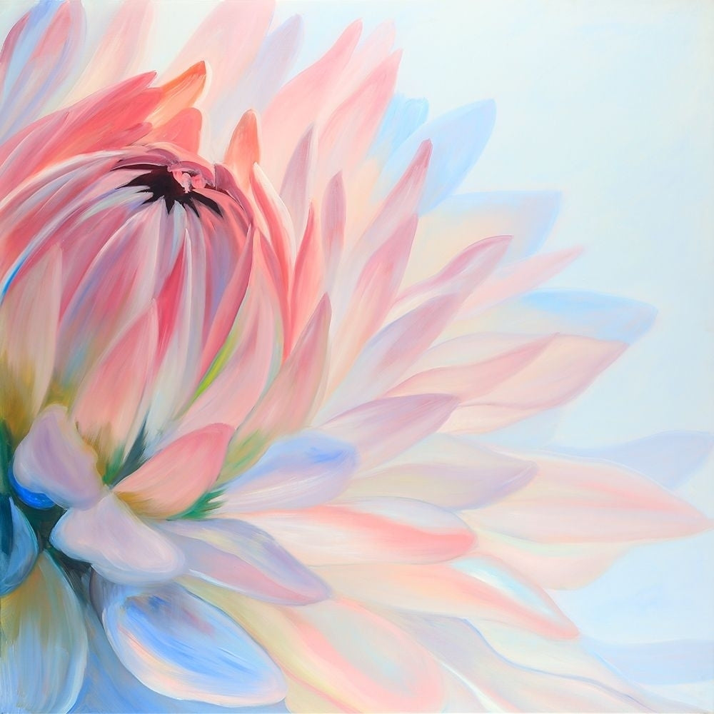 LOTUS PASTEL FLOWER Poster Print by Atelier B Art Studio Image 1