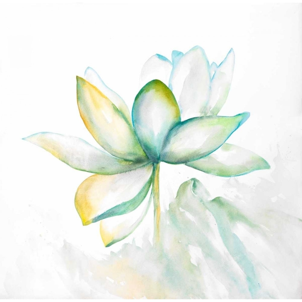 Abstract Lotus Flower Poster Print by Atelier B Art Studio Image 2