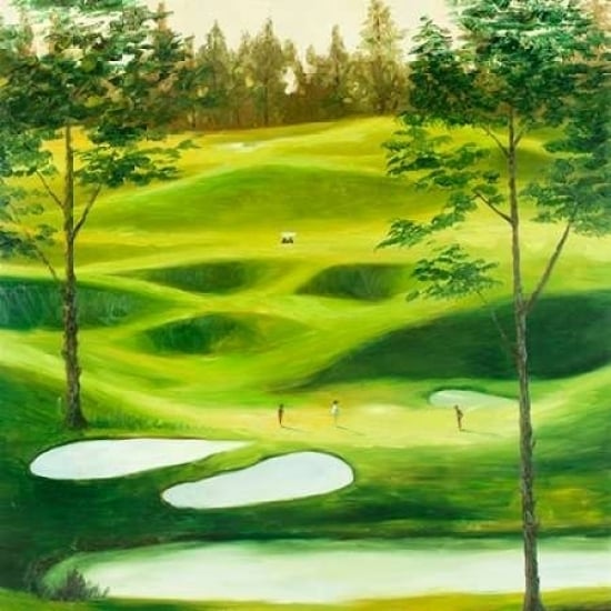 Big Golf Course Poster Print by Atelier B Art Studio Image 1