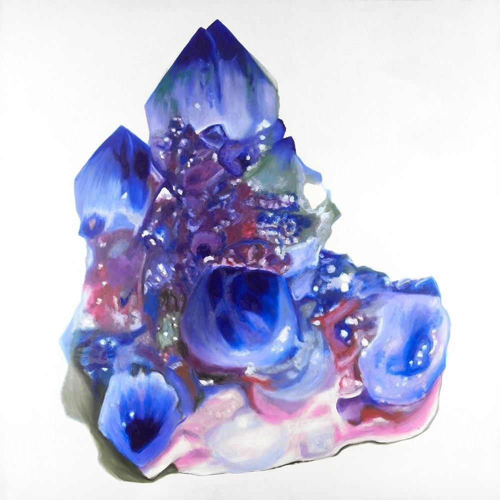 Blue And Purple Quartz Cristal Poster Print by Atelier B Art Studio Image 1