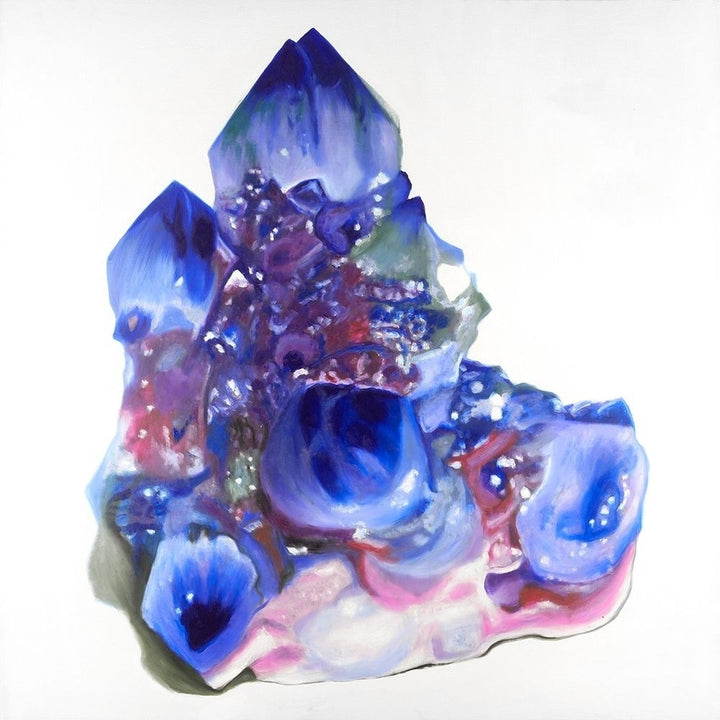 Blue And Purple Quartz Cristal Poster Print by Atelier B Art Studio Image 1