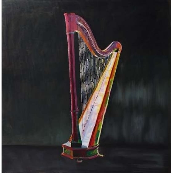 Colorful Realistic Harp Poster Print by Atelier B Art Studio Image 2