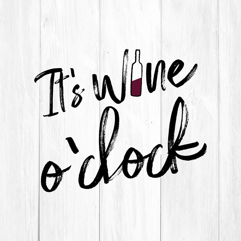 ITS WINE OCLOCK Poster Print by Atelier B Art Studio Atelier B Art Studio Image 1