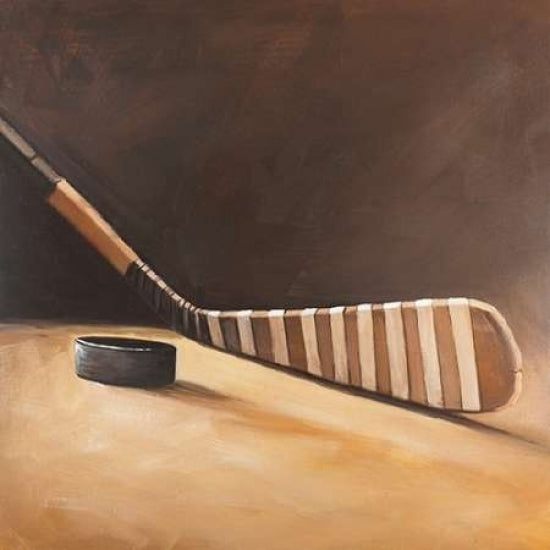 Stick and Hockey Puck Poster Print by Atelier B Art Studio Image 2