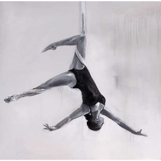 Woman Dancer on Aerial Silks Poster Print by Atelier B Art Studio Image 1