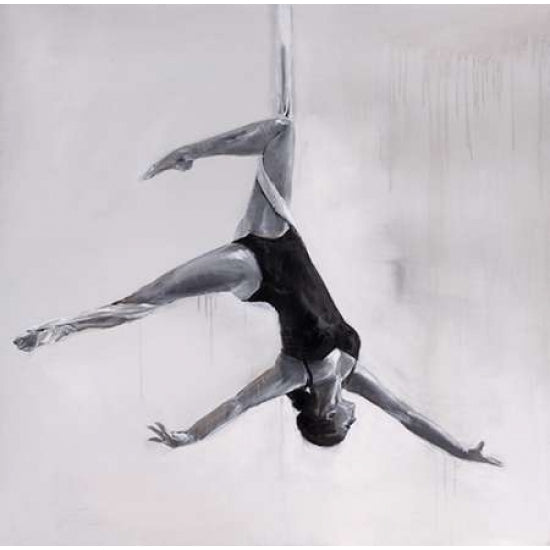 Woman Dancer on Aerial Silks Poster Print by Atelier B Art Studio Image 2