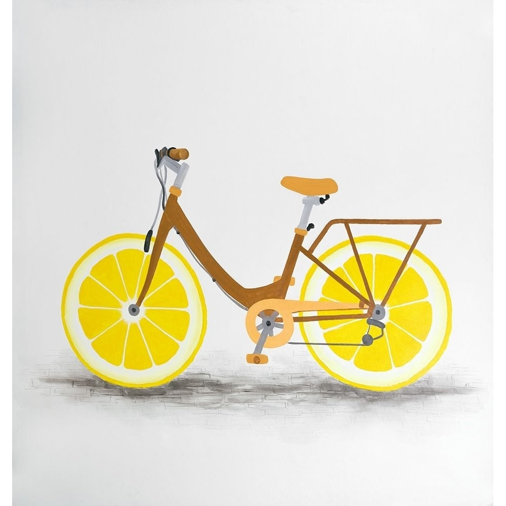 LEMON WHEEL BIKE Poster Print by Atelier B Art Studio Image 1