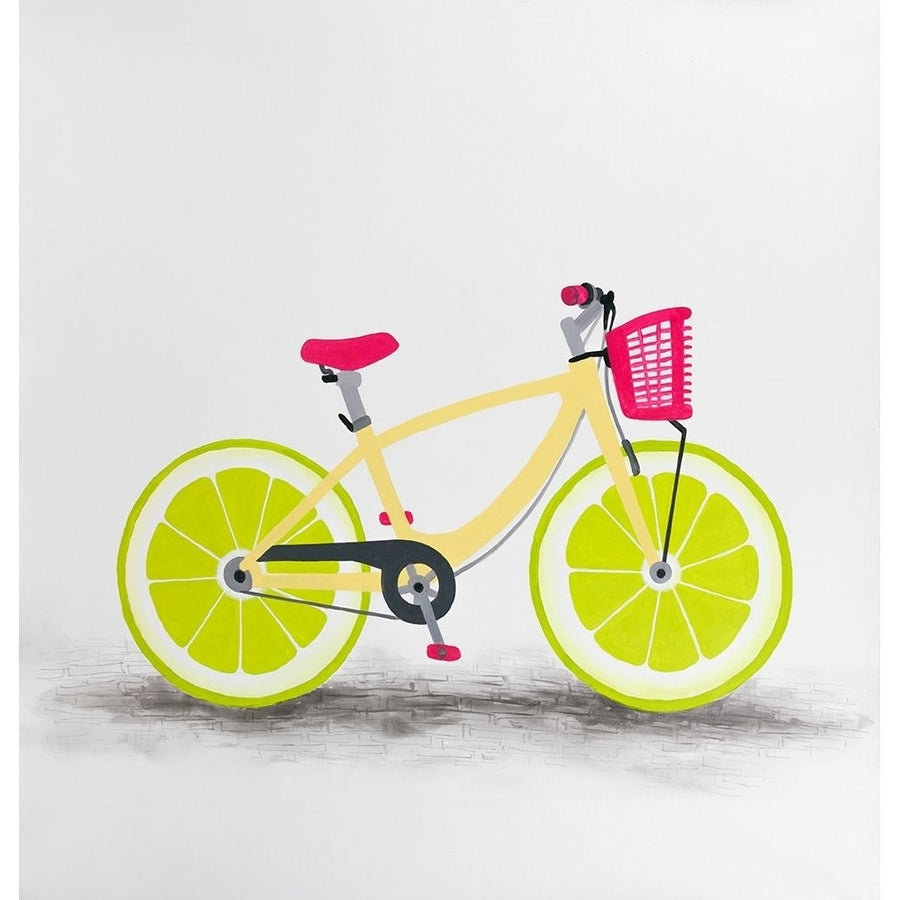 LIME WHEEL BIKE Poster Print by Atelier B Art Studio Image 1