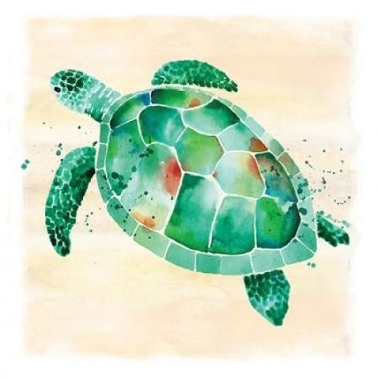 Sea Turtle Poster Print by Sara Berrenson Image 1