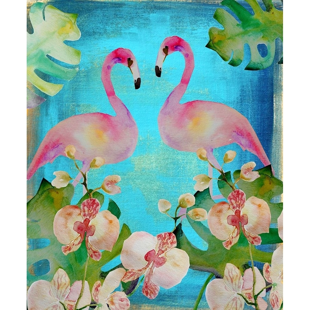 Orchid Flamingos Poster Print by Boho Hue Studio Boho Hue Studio Image 2