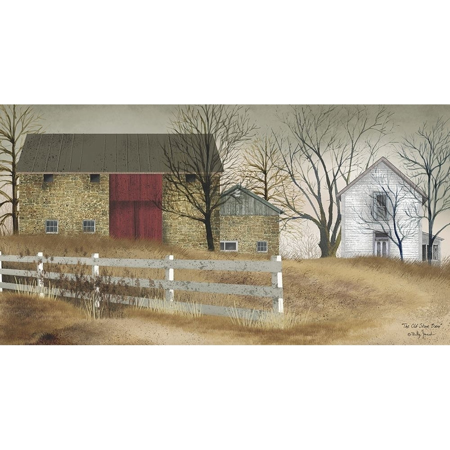 Old Stone Barn Poster Print by Billy Jacobs Image 1