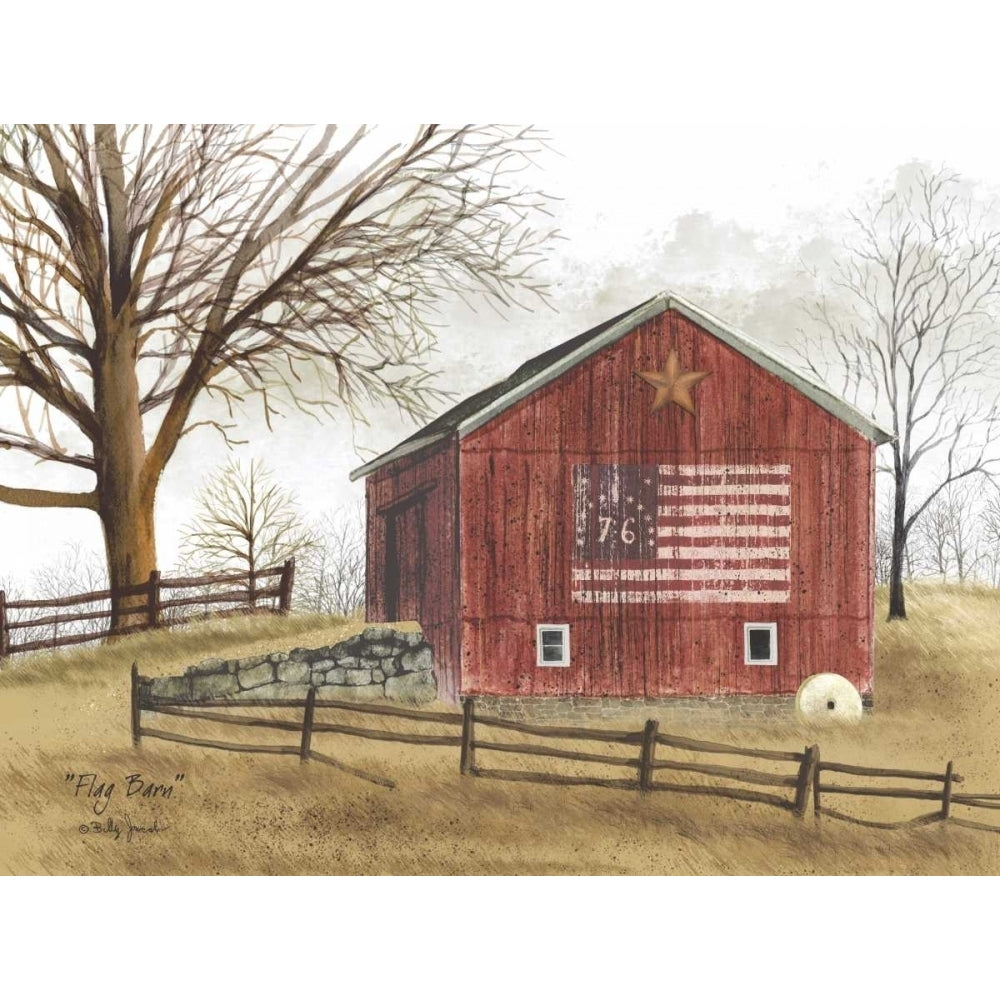 Flag Barn Poster Print by Billy Jacobs Image 1