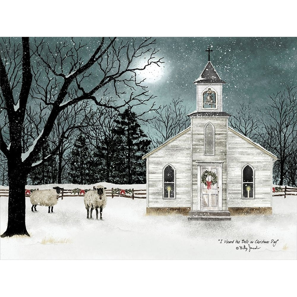 I Heard the Bells on Christmas Day - Darker Sky Poster Print by Billy Jacobs Image 1