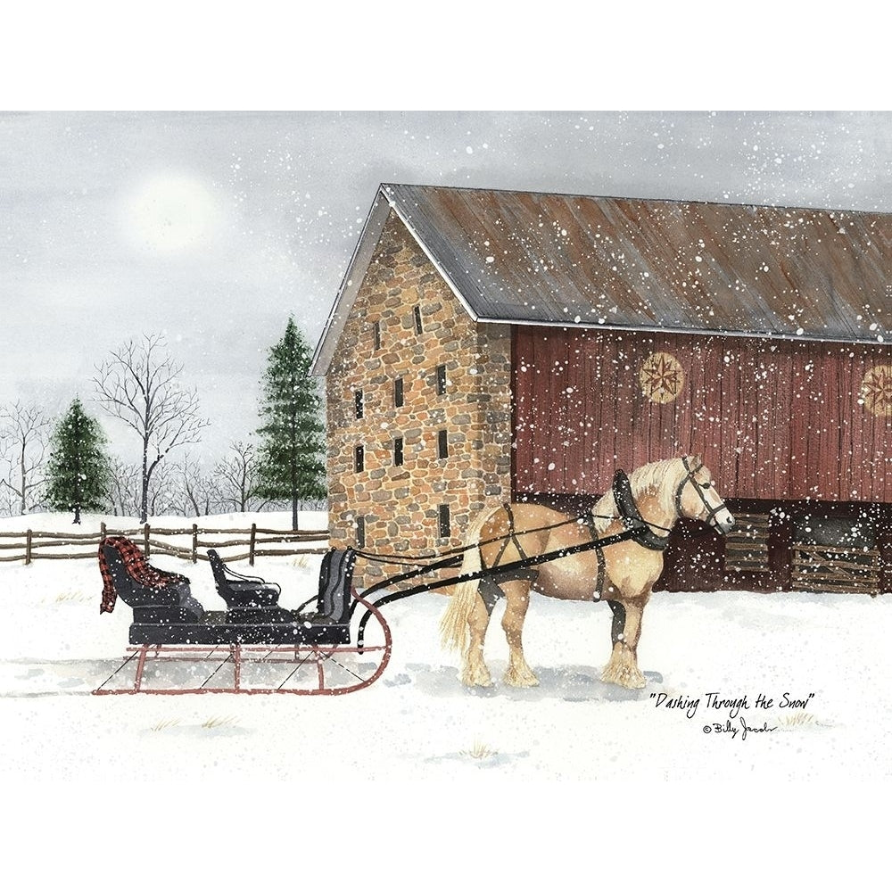 Dashing Through the Snow Poster Print by Billy Jacobs BJ1256 Image 1