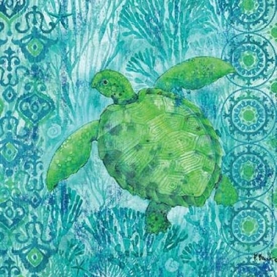 Turtle Batik Sq Poster Print by Paul Brent Image 2