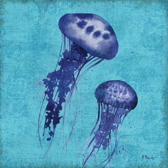 Indigo Jellyfish I Poster Print by Paul Brent Image 1