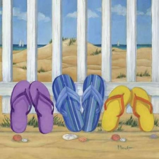 Flip Flop Beach II Poster Print by Paul Brent Image 2