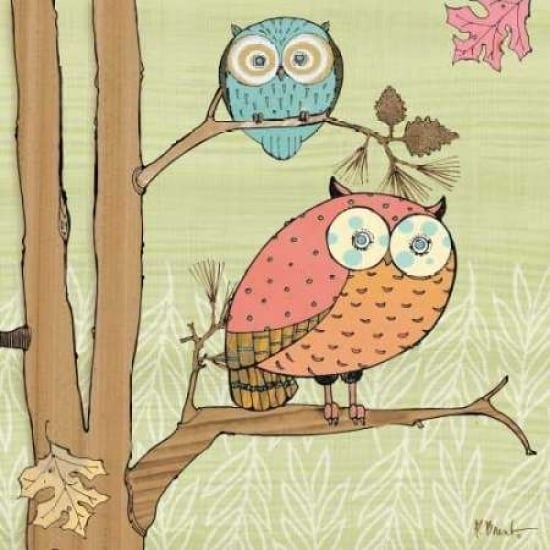 Pastel Owls I Poster Print by Paul Brent Image 2