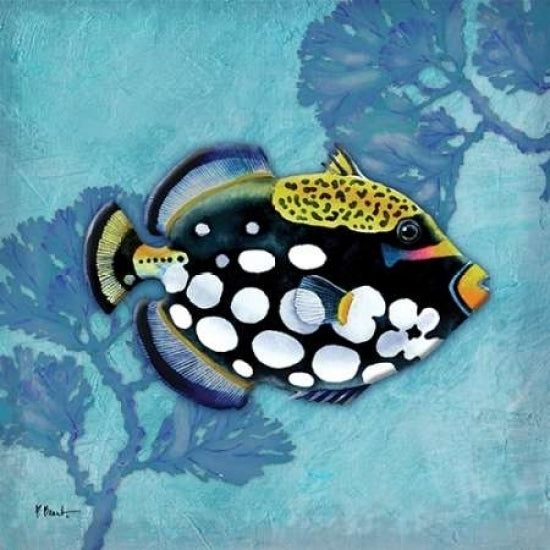 Azure Tropical Fish III Poster Print by Paul Brent Image 1